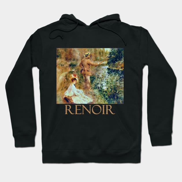 The Fisherman (1874) by Pierre-Auguste Renoir Hoodie by Naves